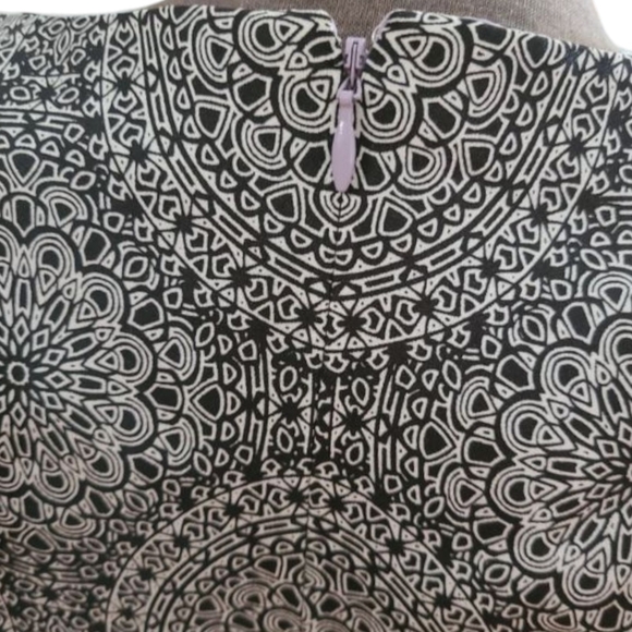 The Limited Dress Black Lilac Sheath Mini Square Neck Cap Sleeves NWT Sz 8 - Picture 5 of 10